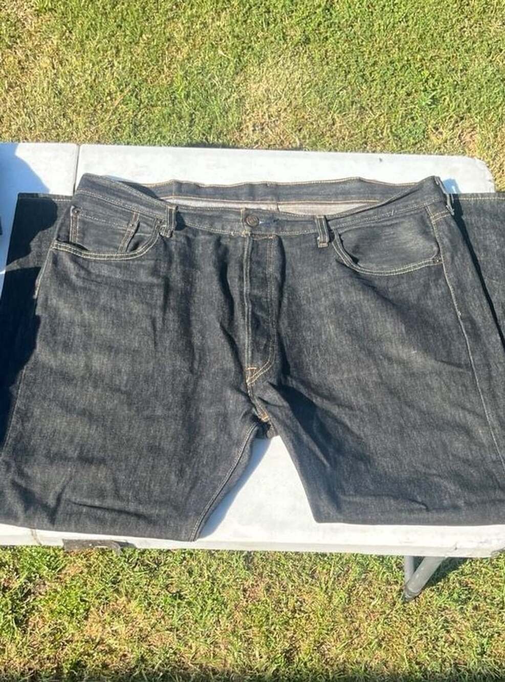Levi's 501 Original Fit Button Fly Jeans Black 40x30